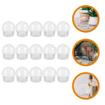 DIY Снежный шар Водный шар Прозрачный декор Пластиковые прозрачные водяные шары с отвинчивающейся крышкой Пустой снежный шар Реквизит для изготовления