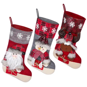 Stitch Адвент-календарь Рождественские чулки Каминные украшения для камина Рождественские носки