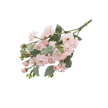 Яркие цветы Цветы Яркие искусственные цветы Реалистичная симуляция 5-головочных роз для домашней свадьбы знаменитостей