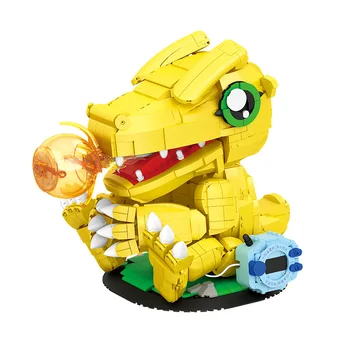 Классическая Япония Цифровые Аниме Монстры Строительство Кирпич Digimon Block Agumon Digivice Модель Коллекция игрушек с подсветкой Для ПОДАРКОВ