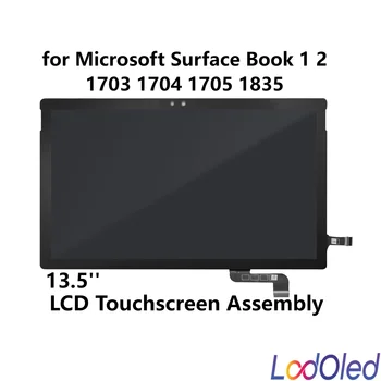 13.5 '' для Microsoft Surface Book 1 IPS ЖК-дисплей Светодиодный сенсорный дисплей Дигитайзер в сборе 3000X2000 50 контактов 60 Гц
