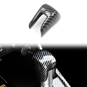 Для Honda CRV CR-V 2023 2024 Ручка переключения передач на центральной консоли Крышка крышки отделки салона Аксессуары - ABS Carbon Fiber