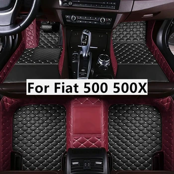  Цвет Соответствующие Пользовательские Автомобильные Коврики Для Fiat 500 500X 2011-2012 Bravo 2008-2012 Freemont 7-местные аксессуары для интерьера