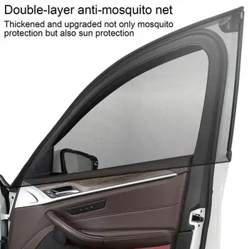 Автомобильный оконный экран Дверная крышка УФ-защита Солнцезащитный козырек Щиток Автомобильные передние и задние солнцезащитные шторы Авто Авто Аксессуары для кемпинга