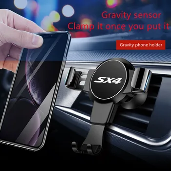  Автомобильный держатель для телефона Gravity Car Air Vent Подставка для мобильного телефона Крепление для suzuki sx4 с логотипом автомобильные аксессуары