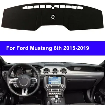 Для Ford Mustang 2015 2016 2017 2018 Коврик для приборной панели Коврик для приборной панели Коврик для приборной панели Солнцезащитный козырек Инструмент Ковер Аксессуары для стайлинга автомобиля