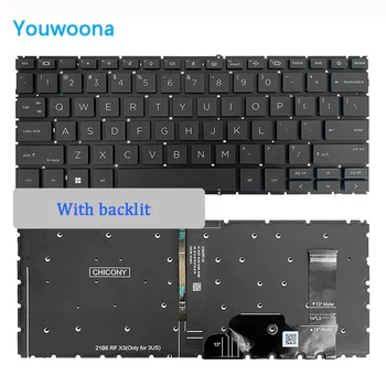 Новая ОРИГИНАЛЬНАЯ клавиатура для ноутбука HP 840 G9 830 G9 845 G9 Zbook Firefly 14 G9 с подсветкой