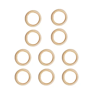 50 50 мм DIY Деревянные кольца Гладкие необработанные деревянные натуральные кольца Ремесло для проектов Ювелирное дело Изготовление сумок Аксессуары ( Свет