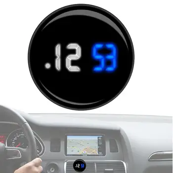 Часы для приборной панели автомобиля Мини светодиодные часы Цифровые для автомобиля Часы сенсорного управления для кабриолета Внедорожник Путешествия Кемпер Авто Автомобиль