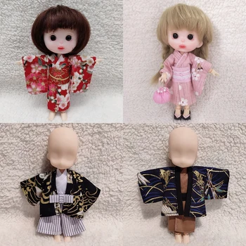 ob11 одежда для кукол БЖД одежда Мальчик и девочка японское кимоно юката для ob11,obitsu 11,molly,1/12 BJD Аксессуары для куклы Одежда