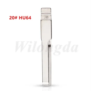  10 шт. 20 # HU64 KD VVDI BLADE Металлическое неразрезанное пустое лезвие для дистанционного ключа Flip для keydiy KD xhorse VVDI JMD