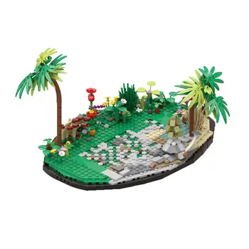Игровая сцена Лес Среда обитания Модель Строительные игрушки Набор 521 шт. MOC Build Подарок
