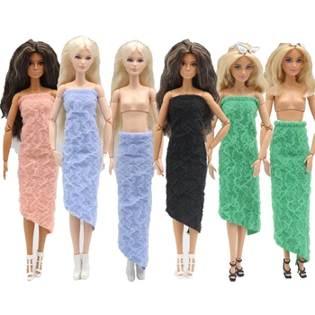 новый 30см 1/6 кукла может два способа носить волну платье для куклы барби аксессуары бесплатная доставка