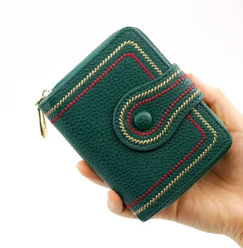 Новая мода Простое все Модная сеть Красный короткий ретро Короткий кошелек для монет Модная леди Орган Карточная сумка