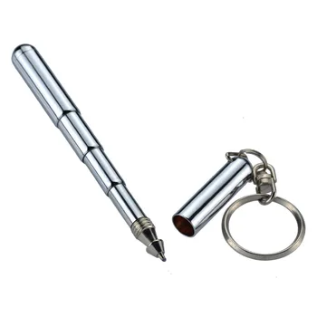 5 шт. Металлический брелок для ключей из нержавеющей стали Телескопическая ручка Брелок Кулон Декор Подарочные брелоки