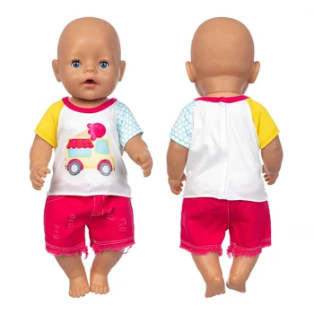 2023 Новый автомобильный костюм Кукольная одежда, подходящая для 18 дюймов / 43 см новорожденного новорожденного Кукольная одежда возрожденная Аксессуары для кукол