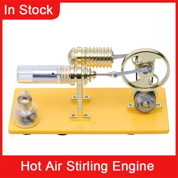 Горячий воздух Двигатель Стирлинга DIY Сборка Модель Набор Паровая физика Популярная наука Гизмо Экспериментальная игрушка