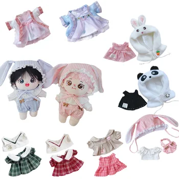 Baby Doll Одежда для 20 см Куклы Айдол Костюм Хлопок Куклы Аксессуары Толстовка с капюшоном Наряд для Кореи Kpop EXO Куклы Фанаты Подарок DIY Игрушки