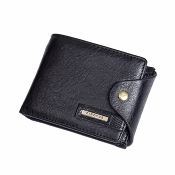 короткий мужской маленький кошелек винтажный многофункциональный кошелек с карманом для монет мини-сейфовый кошелек мужской PU кожа карта денежный мешок